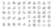 © Rahmat Chowdhury - Collection of business and finance line icons set.