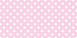 © devi - Seamless white polka dot pattern on pink background, vector illustration