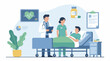 © Glypho - Medical staff caring for patient in hospital bed with health monitoring