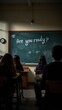 © Alexandr Efimov - The Faintly Glowing Question on the Dusty Classroom Chalkboard