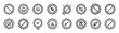 © Gajendro - motion zone minimalist black outline vector illustration icon set collection.