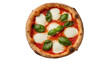 © Cian - Isolated traditional Italian Neapolitan Margherita pizza with fresh mozzarella and vibrant green basil