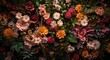 © AkuAku - Spectacular display of mixed floral species accompanied by lush leaves