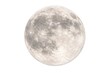 © vxnaghiyev - Detailed full moon close up with bright white backdrop