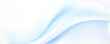 © Matakeris Creative - Minimalist blue halftone dot wave on clean white background