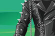 © ndomble - Punk Fashion Close up Scene Vector Illustration o