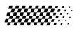 © TaqwaaArtworks - Dynamic racing flag design with dispersing black and red checkered pattern for speed icon. for motorsport, racing, finish line, motorsport, competition concept vector illustration