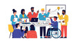 © dedek - Diverse group of people in meeting.