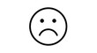 © MSTMARIA - Simple black outline of a sad face minimalist design silhouette