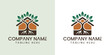© MdBillal - Company logo with tree and house and green background