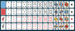 © Kateryna Lytvynenko - Complete playing cards deck with 54 cards including all suits and back design. Vintage retro vector illustration, classic casino style for print and games