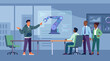 © reveriee - Engineer Presenting Robotic Arm Concept to Business Team