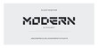 © Custom Designs - MODERN futuristic alphabet display font vector. Creative decorative sans serif typography