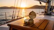 © Donna - Compass on boat at sunset