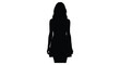 © nhpvect02 - A striking full body silhouette of a woman facing away simple and elegant silhouette