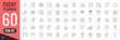 © ZONE M17 - Event planning thin line icons set. Event organization symbols. Vector