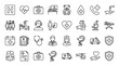 © MR7 - Collection of medical set icons healthcare hospital doctor emergency and health services representation