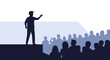 © Merah Apel - Truman speaks to audience on a Day of celebration at conference event