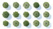 © newez - Set of 15 Green Tree Top View Vector Illustrations