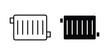© Hestia - car radiator icon vector logo. icons in solid, editable strokes.