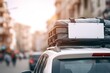 © Igor - Vehicle rooftop luggage carrier with mockup tag