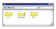© ferdi - PNG Retro 90s Style File Explorer Window Vector User Interface
