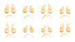 © tanbirmiah - Collection of sad and unhappy cartoon face expressions for emotional communication