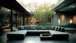 © ika - Contemporary outdoor seating area seamlessly connects modern architecture with natural landscaping