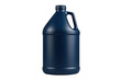 © Michael - Blue plastic gallon jug with handle and cap on transparent background for cleaning chemicals or industrial liquids