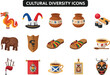 © Donjuan Studio - Cultural Diversity Icons Symbols of Global Traditions and Heritage Collection