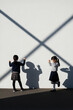 © mur - 影で遊ぶ子供達 | Children playing in the shadows Generative AI