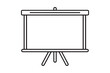 © Silhouette Vector  - Presentation Screen on a Tripod Stand