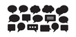 © Creative_Aminur - Conversation bubble icon collection featuring different speech shapes and thought clouds for web
