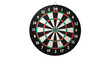 © Ladislav - Classic Bristle dartboard with target numbers, bulls-eye center, isolated on a transparent background.