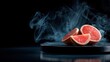 © wulan - Fresh grapefruit slices with smoke effect