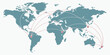 © Bs - World map illustration showing network connections and travel routes with connections communication logistics shipping geography international business transport infrastructure location