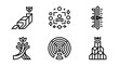 © ari - Set of Modern Geometric Line Art Icons for Technology and Digital Concepts