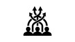© Sawi - Vector Icon of People Meeting with Connected Arrows Representing Collaboration and Teamwork