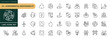 © Trisula Icons - A collection of Environmental Responsibility icons set with editable stroke, including recycling, renewable resources, Sustainability, eco-friendly, green energy. Thin linear vector illustration.