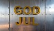 © Luky - A close-up of metal panels with raised golden letters