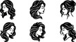 © GMZ - Six woman profiles with different hairstyles