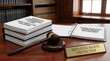 © Thai - Workplace harassment legal documentation with a wooden gavel representing employment law violation, employee right protection, discrimination claim, and human resource compliance enforcement.