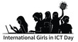 © Ziaul_Studio - Silhouette of girls using technology promoting international girls in ict day