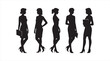 © ARIF ABSAR APON - Women silhouettes collection showing different body types and elegant fashion stance