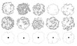 © Manon - Vector set of trees in plan view for use in architectural drawings