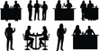 © MdMominur - Silhouettes of people in various social drinking settings at bars and tables illustration vector
