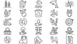 © Rupali - 25 Minimalist Black Vector Icon Set Collection Bundle for Ecology, Renewable Energy, Sustainability, and Environment. Symbols for Solar Power, Recycling, Wind, Electric Cars, Nature, and Green Tech.