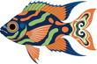 © Rainbow bd - Fish vector silhouette illustration on white background