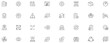 © Roshikul - Operations management icon set. Editable line icons.