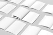 © lavender - Minimalist mockup featuring multiple open magazine spreads with blank pages arranged on a clean neutral background. Ideal for showcasing editorial design, catalog layouts, brochures.